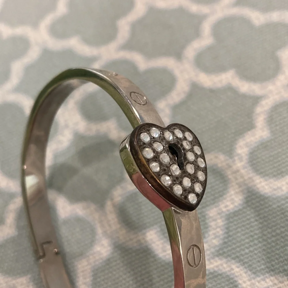 Heart Lock Bracelet with Key